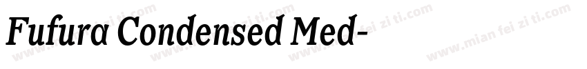 Fufura Condensed Med字体转换